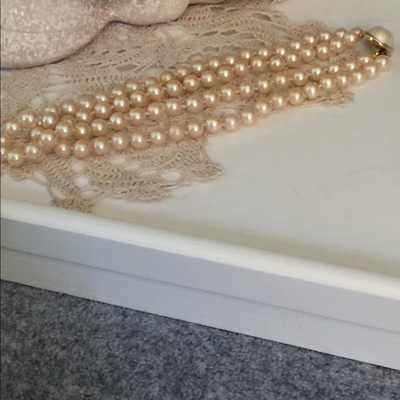 Vintage double strand pearl choker - Picture 2 of 5